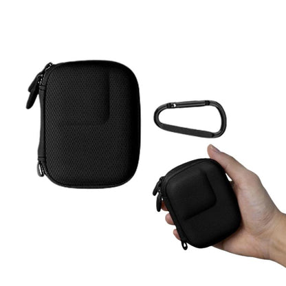 For DJI Osmo Action 6 PU Storage Case Water-Resistant Camera Bag with Carabiner