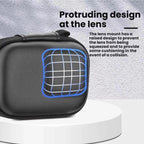 For DJI Osmo Action 6 PU Storage Case Water-Resistant Camera Bag with Carabiner