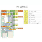 For Raspberry Pi HIFI I2S DAC Audio Sound Card 40 Pin GPIO Interface Stereo Encoding Decoding, 32223