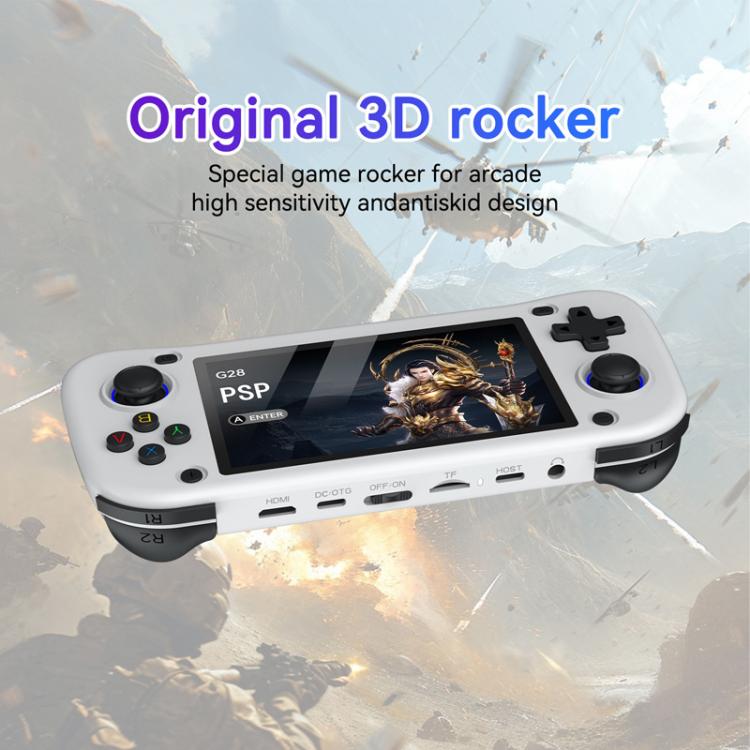 G28 Portable Handheld Open-Source Game Console 4.3 Inch HD IPS Screen, ARM Quad-Core Cortex-A7 1.3GHz, 64GB