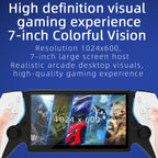 7.0 Inch Handheld Open-Source Game Console With High-Definition Arcade Battles, P5 White, P5 Black, P5 Blue Red, P5 White Doubles Version, P5 Black Doubles Version, P5 Blue Red Doubles Version