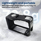 kozzo DJ101 Metal Rabbit Cage Sports Camera Dual Opening Aluminum Alloy Expanding Protective Bezel, For DJI Osmo Action 6