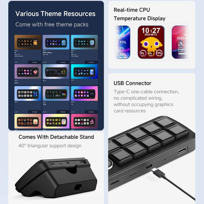 WAVESHARE MK10 Multi-Functional AI Voice Control Panel, 32329