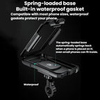 Motorcycle Heightened Rainproof Case Mount Bicycle Waterproof Box Phone Holder, Large Handlebar, Large Rearview Mirror, Small Handlebar, Small Rearview Mirror