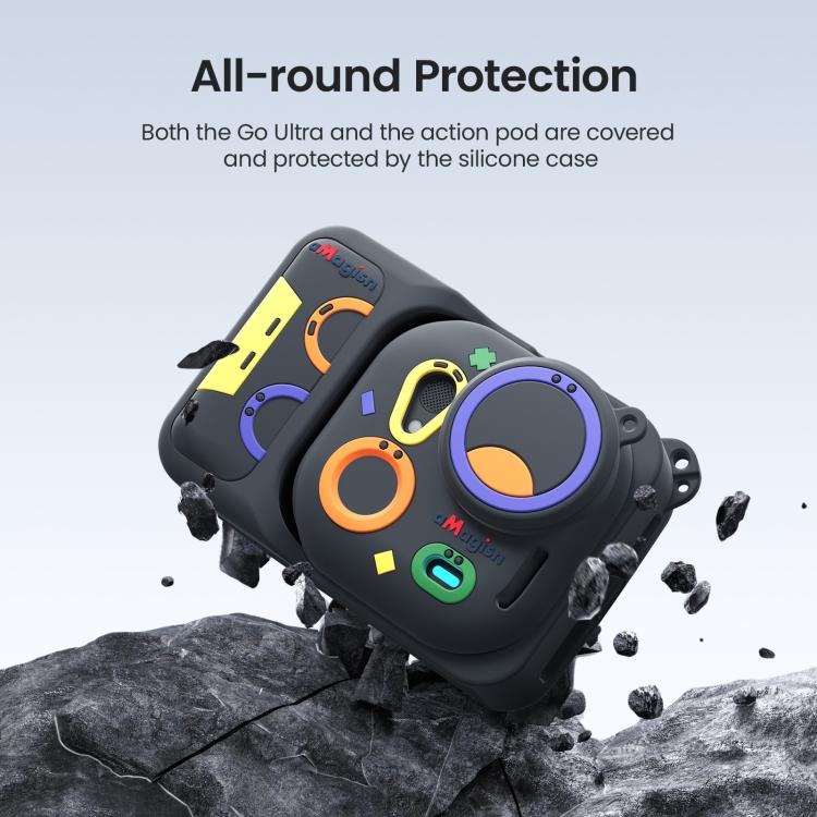 For Insta360 Go Ultra aMagisn Colorful Silicone Case Fun Durable Camera Skin Cover