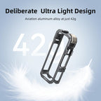 For Insta360 X4 Air aMagisn Quick-Release Metal Cage Wind Noise Reduction Expandable Frame with Lens Cap, Metal Cage