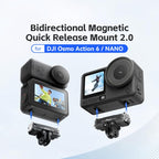 For DJI Osmo Action 6/Nano aMagisn Bidirectional Magnetic Quick Release Adapter  2.0, aMagisn Adapter