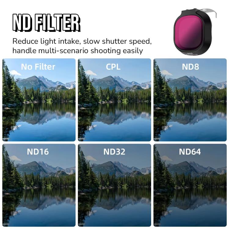For DJI Neo 2 RCSTQ Filters Drone Polarizers Flying Camera Soft Lens Light Reducing Lens Accessories, UV, CPL, Black 1/4, ND8, ND16, ND32, ND64, ND8/PL, ND16/PL, ND32/PL, ND64/PL, UV+CPL+ND8, UV+CPL+ND16, CPL+ND8+ND16, CPL+ND16+ND32, ND8+ND16+ND32+ND64...