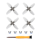 For DJI Neo 2 RCSTQ 2pairs Spiral Four Blade Propeller Replacement Blades Wing Blades