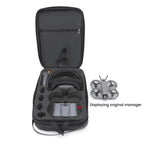 For DJI Neo 2 BKano Physical Smooth Flying Kit Organizer Bag Double Shoulder Hard Shell Bag, Shoulder Bag(Dark Gray)