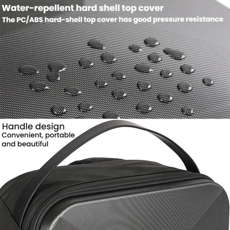 For DJI Neo 2 BKano Physical Smooth Flying Kit Organizer Bag Double Shoulder Hard Shell Bag, Shoulder Bag(Dark Gray)