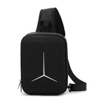 For DJI Neo 2 BKano Outdoor Portable Hard Shell Smooth Fly Kit Organizer Bag Mini Chest Bag, Chest Bag(Black)