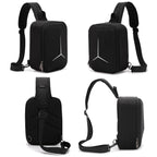 For DJI Neo 2 BKano Outdoor Portable Hard Shell Smooth Fly Kit Organizer Bag Mini Chest Bag, Chest Bag(Black)
