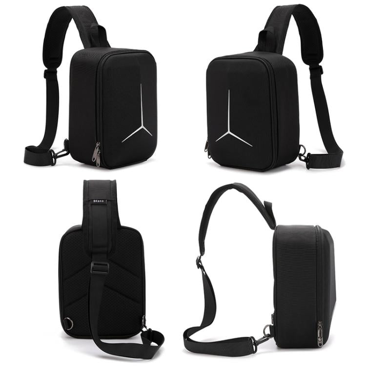 For DJI Neo 2 BKano Outdoor Portable Hard Shell Smooth Fly Kit Organizer Bag Mini Chest Bag, Chest Bag(Black)
