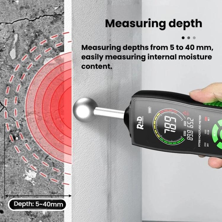 R&D INSTRUMENTS MT68 Spherical Wood Moisture Tester With Digital Display Alarm