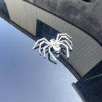 2pcs General Car Metallic Spider Emblem 3D Car Decorative Sticker, Metallic Spider
