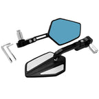 Motorcycle Universal Blue Glass Rearview Mirror Modification Parts