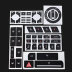 Automotive Button Crack Repair Sticker Set For Audi A4 / B6 / B7 / A6 / A2 / A3, 1, 2