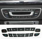 For Renault Megane / Master / Scenic 10pcs Air Conditioning Control Panel Button Repair Stickers, AC Button Repair Stickers