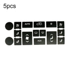 For Cadillac Escalade EXT / ESV 2007-2014 5pcs Air Conditioning Button Repair Stickers, AC Button Repair Stickers