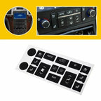 For Cadillac Escalade EXT / ESV 2007-2014 5pcs Air Conditioning Button Repair Stickers, AC Button Repair Stickers