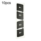 For Audi A3L 10pcs Matte Car Door Lock Control Switch Repair Stickers
