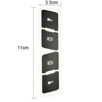 For Audi A3L 10pcs Matte Car Door Lock Control Switch Repair Stickers