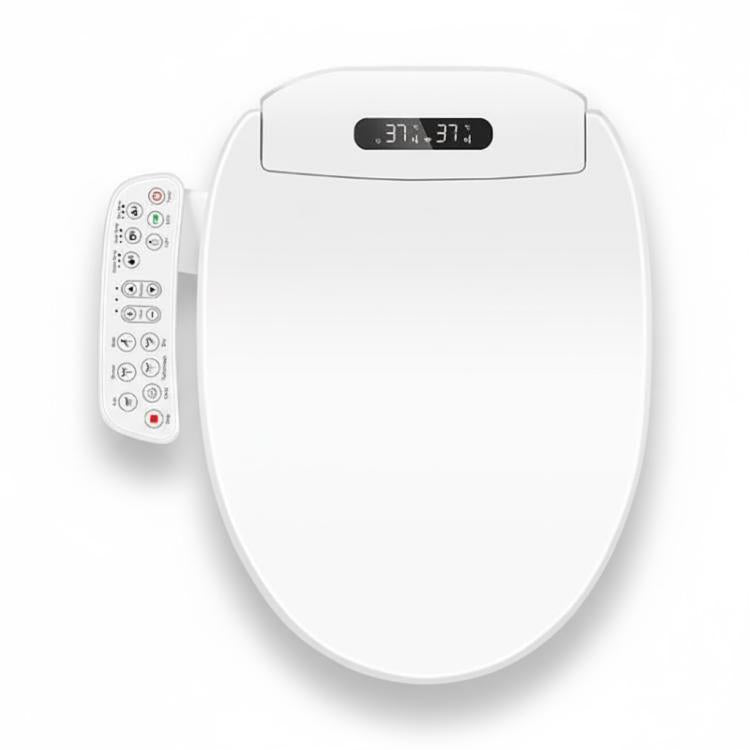 Smart Toilet Seat with Armrest Control Features Instant Heating, Warm Air Dryer, Self-Cleaning Nozzle, LED Night Light, Long Type US Plug, Short Type US Plug, Long Type EU Plug, Short Type EU Plug