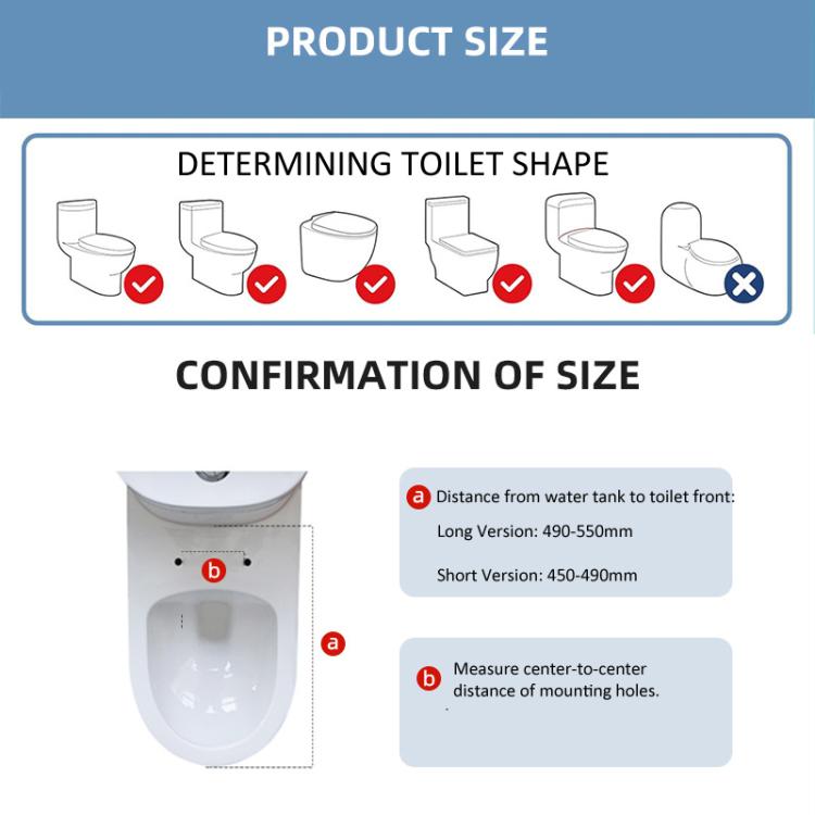 Smart Toilet Seat with Armrest Control Features Instant Heating, Warm Air Dryer, Self-Cleaning Nozzle, LED Night Light, Long Type US Plug, Short Type US Plug, Long Type EU Plug, Short Type EU Plug