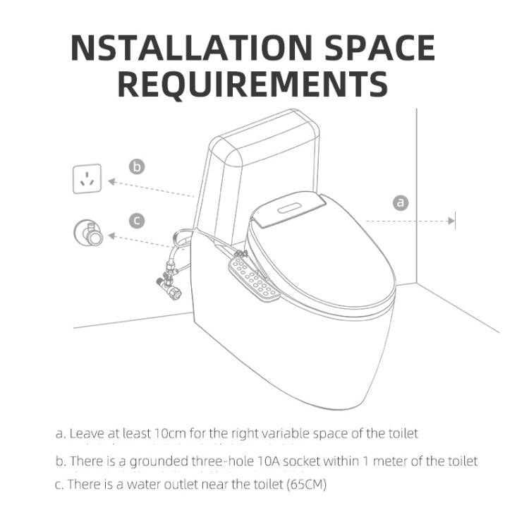 Smart Toilet Seat with Armrest Control Features Instant Heating, Warm Air Dryer, Self-Cleaning Nozzle, LED Night Light, Long Type US Plug, Short Type US Plug, Long Type EU Plug, Short Type EU Plug