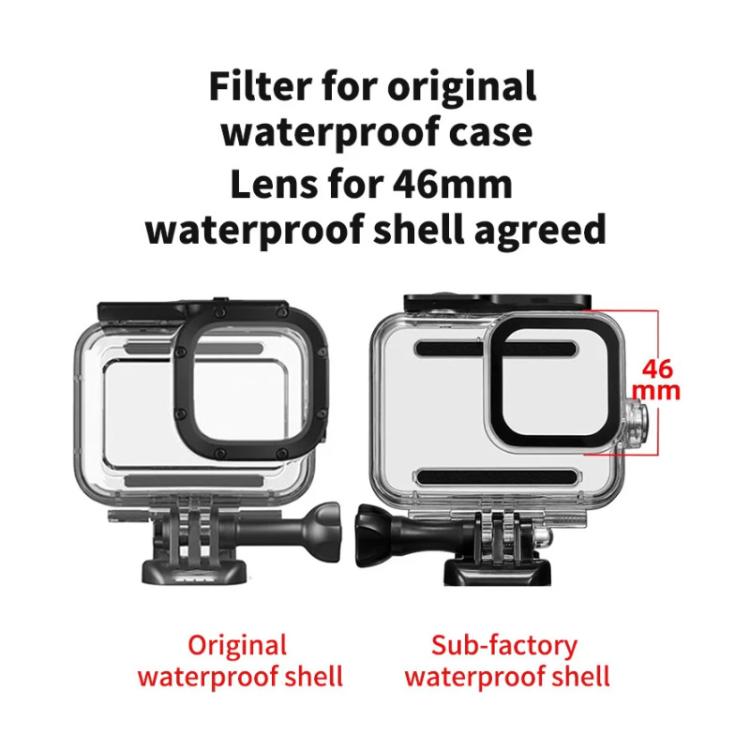 For GoPro HERO13/12/11/10/9/8 Black Action Camera, JSR Filter Adapter Ring+Lens Cover, JSR Red Diving Filter With Adapter Ring, JSR Purple Diving Filter With Adapter Ring, JSR Yellow Diving Filter With Adapter Ring, JSR 16X Macro Filter With Adapter Ri...