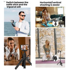 Magnetic Quick-Release Handheld Selfie Stick Tripod for DJI Osmo Action 5 Pro, 4, 3 with 360-Degree Rotation, for DJI Osmo Action 5 Pro, 4, 3