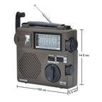TECSUN GR-88P Portable Hand Crank Emergency Radio With FM/MW/SW