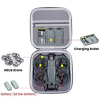 For DJI Neo 2 Host Hard Case Organizer Outdoor Portable Storage Bag, Handbag (Gray)