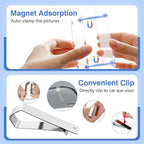 2pcs Acrylic Car Sun Visor Photo Clip Holder Magnetic Polaroid Clip