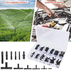 113pcs Universal Car & Garden Water Spray Pipe Quick Connector Kit Reducer / Tee / Straight Connectors