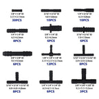 113pcs Universal Car & Garden Water Spray Pipe Quick Connector Kit Reducer / Tee / Straight Connectors
