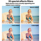 D50 IP68 Waterproof Dual-Screen Selfie Camera HD Outdoor & Underwater Camera
