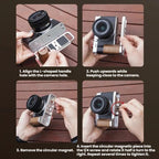 For Fujifilm X-E5 Flymile Camera L-Shaped Cold Shoe Mount For One-Handed Shooting, Black Ebony, Silver Walnut
