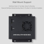 For Raspberry Pi CM5 WAVESHARE Dual Network Port Expansion Board Support 4/5G Communication Module, EU Plug, US Plug, UK Plug