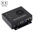 For Raspberry Pi CM5 WAVESHARE Gigabit / 2.5G Dual Network Port Expansion Board Support Access To RJ45 And Dual 4K Outputs, US Plug, EU Plug, UK Plug