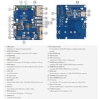For Raspberry Pi CM5 WAVESHARE Gigabit / 2.5G Dual Network Port Expansion Board Support Access To RJ45 And Dual 4K Outputs, US Plug, EU Plug, UK Plug