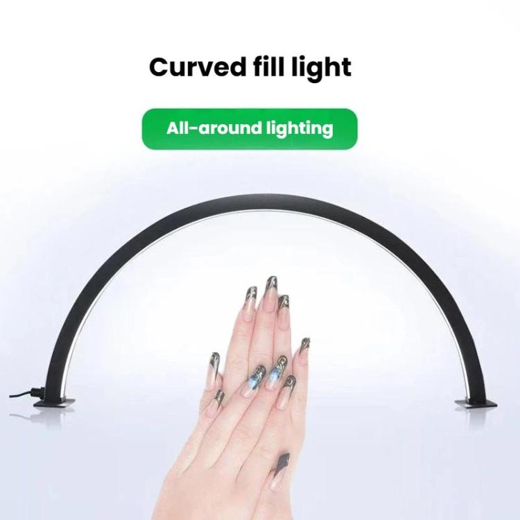 5V Stepless Dimming Nail Lamp 3-Color Change Eye-Caring Fill Light For Beauty/Eyelash Extension/Microblading, White, Pink, Black, Large White, Large Pink, Large Black