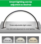 5V Stepless Dimming Nail Lamp 3-Color Change Eye-Caring Fill Light For Beauty/Eyelash Extension/Microblading, White, Pink, Black, Large White, Large Pink, Large Black