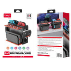ipega 6-in-1 Multi-Function Charging Dock & Storage Stand for Nintendo Switch 2 / Switch Joy-Con with 14 Game Card Slots & 16-grid Game Case, 6-in-1