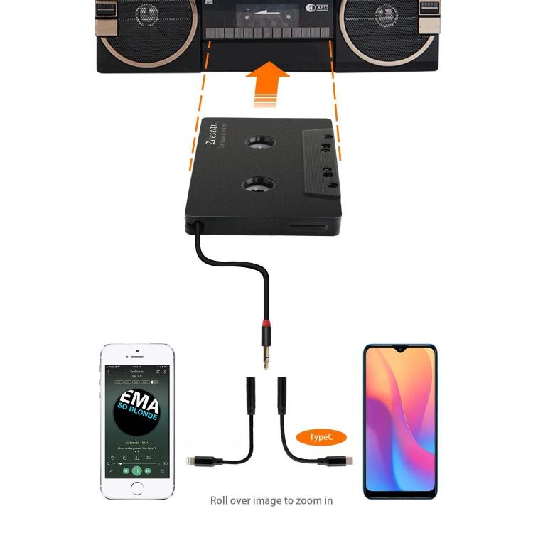 Zeesean Car MP3 Dual-Channel 3.5mm Bluetooth Cassette Converter, BT006