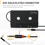 Zeesean 3.5mm Stereo Plug Car Cassette Converter, BT004