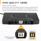 Zeesean 3.5mm Stereo Plug Car Cassette Converter, BT004