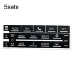 For Cadillac Escalade EXT / ESV 2007-2014 5sets Multimedia Speaker Button Repair Stickers