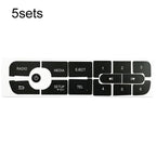 For Renault Megane / Master / Scenic 5sets Radio Button Repair Stickers